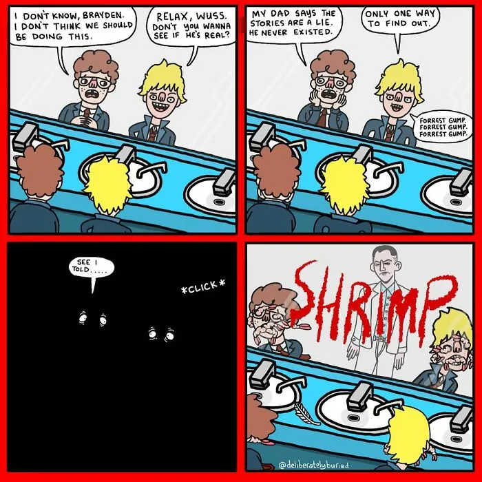 34 Funny Comics For Those With A Darker Sense Of Humor By “Deliberately Buried Comics” (New Pics)