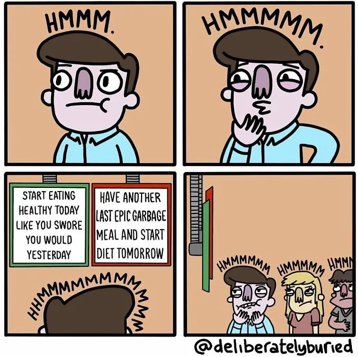 34 Funny Comics For Those With A Darker Sense Of Humor By “Deliberately Buried Comics” (New Pics)