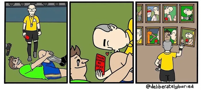 34 Funny Comics For Those With A Darker Sense Of Humor By “Deliberately Buried Comics” (New Pics)