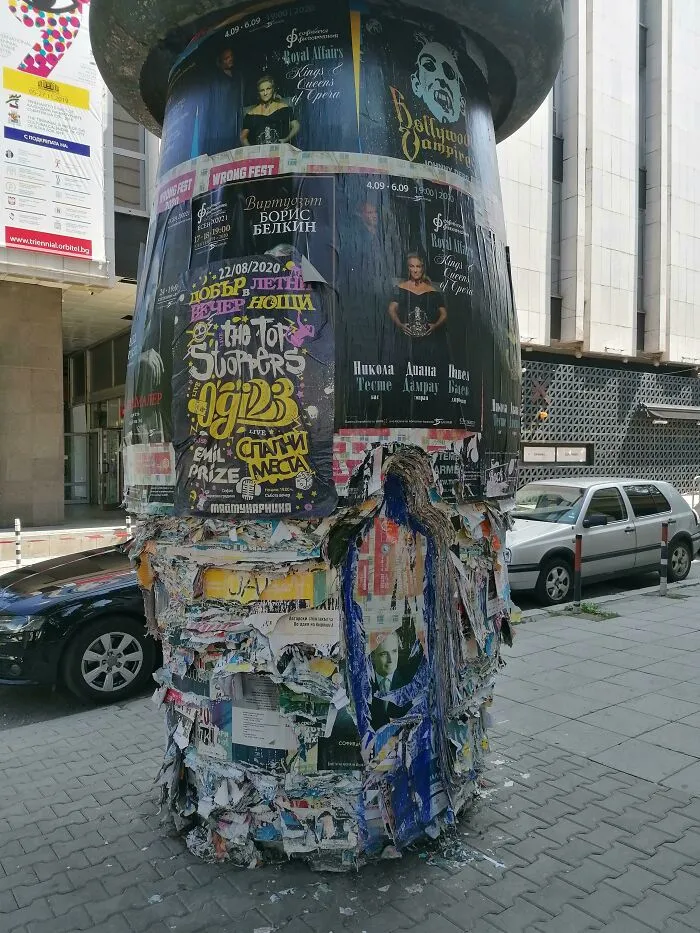 Someone Cut These Posters Revealing How Many Layers There Are