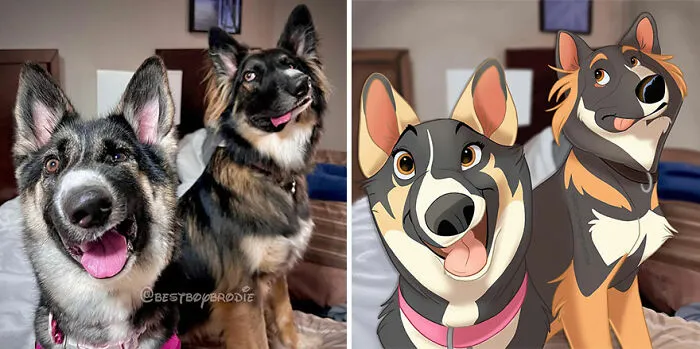 People Send Pics Of Their Pets To This Artist And She Disneyfies Them (22 New Pics)