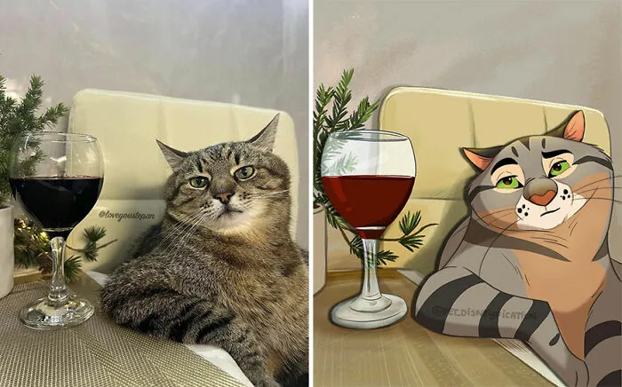 People Send Pics Of Their Pets To This Artist And She Disneyfies Them (22 New Pics)