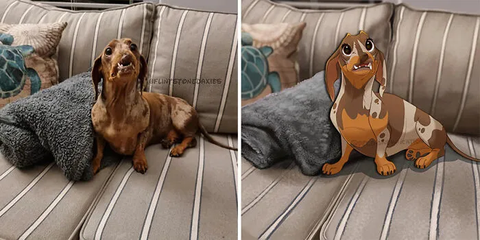 People Send Pics Of Their Pets To This Artist And She Disneyfies Them (22 New Pics)