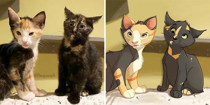 People Send Pics Of Their Pets To This Artist And She Disneyfies Them (22 New Pics)