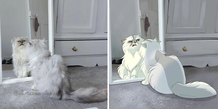 People Send Pics Of Their Pets To This Artist And She Disneyfies Them (22 New Pics)