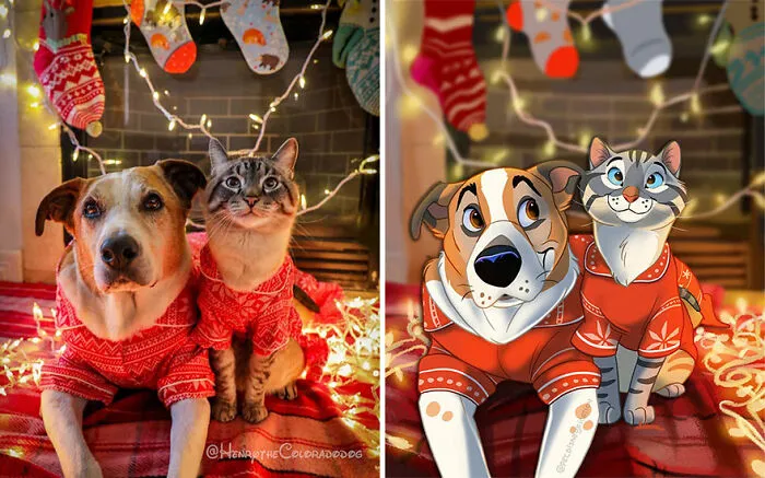 People Send Pics Of Their Pets To This Artist And She Disneyfies Them (22 New Pics)
