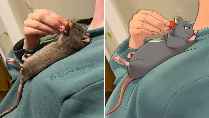 People Send Pics Of Their Pets To This Artist And She Disneyfies Them (22 New Pics)