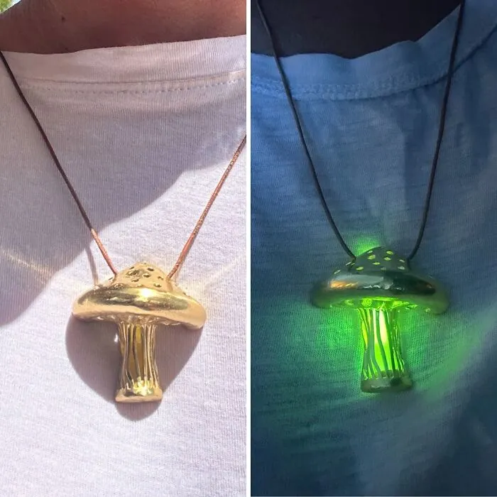 "Magical Mushroom Necklace" By Shiri Hershkovitz Bartur