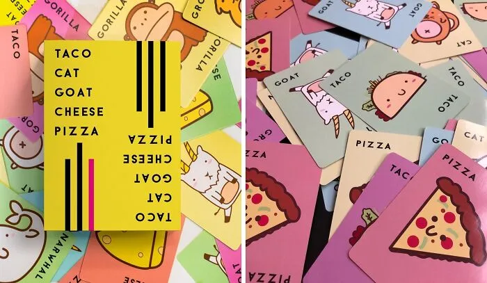 Get Ready To Laugh With <span Style="Font:inherit;color:#d74b1f;"> Taco Cat Goat Cheese Pizza Card Game</Span> - Fun For All Ages!
