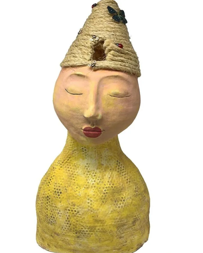 Queen Bee Reliquary With Mixed Media I Did In 2021 While Attending San Diego State University