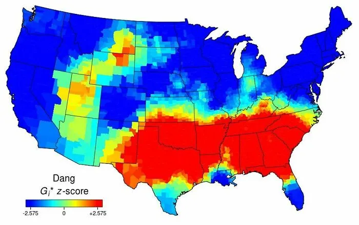 Uso de la palabra "dang" en EEUU
