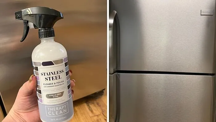 Revitalize Your Stainless Steel Surfaces With <span Style="Font:inherit;color:#d74b1f;"> Therapy Stainless Steel Cleaner And Polish Bundle</Span>: Complete With Microfiber Cloth - Say Goodbye To Fingerprints And Residue!