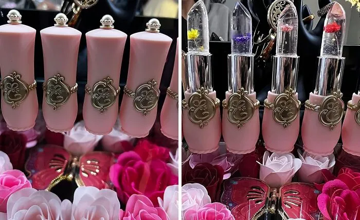 Revitalize Your Lips With <span Style="Font:inherit;color:#d74b1f;"> Firstfly Pack Of 6 Crystal Flower Jelly Lipstick</Span> - Long Lasting Nutritious Lip Balm For Moisturized Lips With Magic Temperature Color Change Lip Gloss!