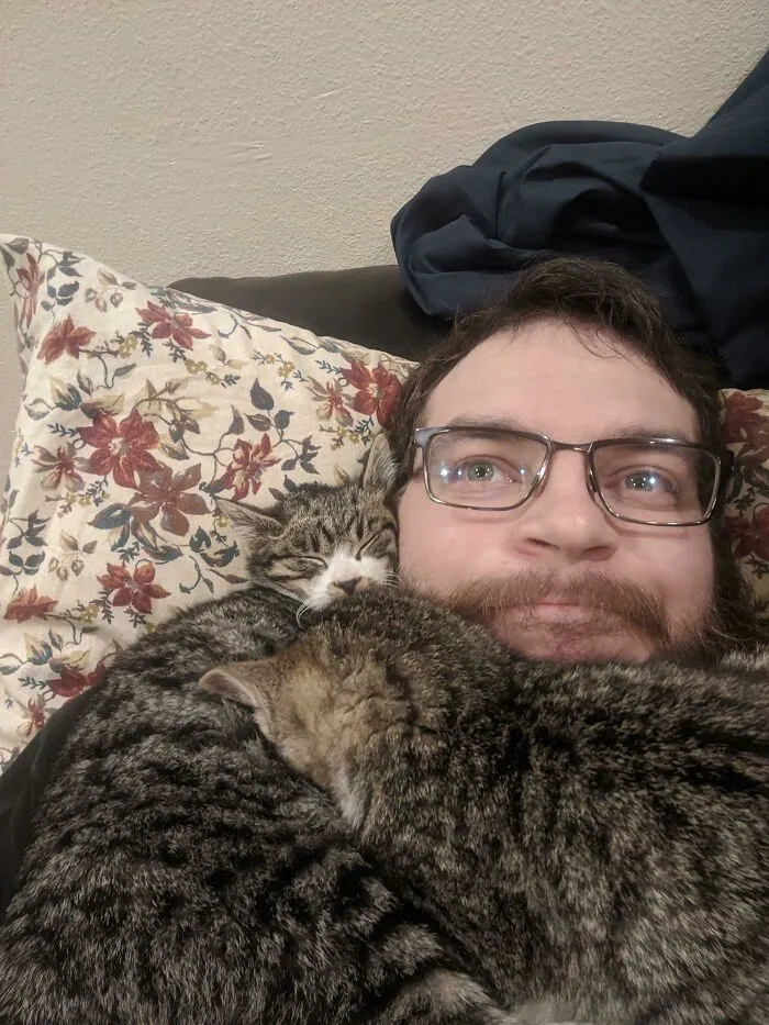 Today, I Adopted Two 8 Week Old Kittens Who Are Brothers. I Originally Applied For One But When I Got The Call About Being Accepted To Adopt, I Was Asked If I Wanted To Adopt The Brothers Together Because The People Adopting His Brother Backed Out. Meet Kingston And Derby!