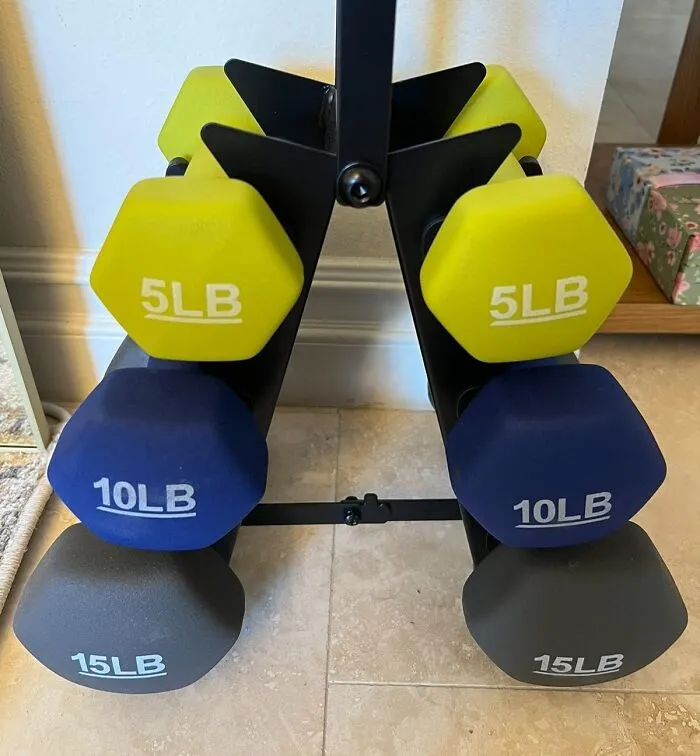 Get Fit With <span Style="Font:inherit;color:#d74b1f;"> Amazon Basics Easy Grip Workout Dumbbells</Span>: Neoprene Coated For Comfort And Stability