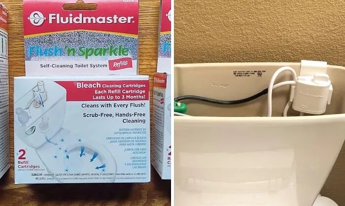 Keep Your Toilet Fresh With <span Style="Font:inherit;color:#d74b1f;"> The Fluidmaster 8300 Flush 'N Sparkle Automatic Toilet Bowl Cleaning System</Span> - Includes Bleach Cartridge For Effortless Cleaning!