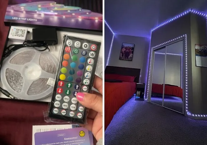Transform Your Bedroom With <span Style="Font:inherit;color:#d74b1f;"> Tenmiro LED Lights</Span>: 100ft Of Music Sync Color Changing Strip Lights For Vibrant Ambiance