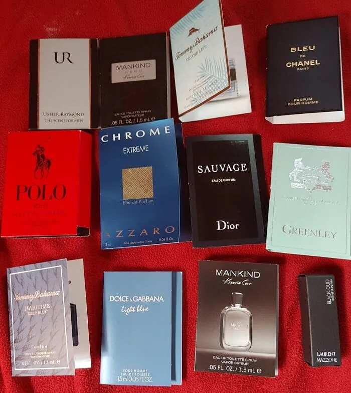 Elevate Your Scent Game: <span Style="Font:inherit;color:#d74b1f;"> Explore 11 Designer Cologne Samples Vials For Men</Span>, Presented In An Elegant Organza Bag!