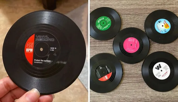 Elevate Your Drink Experience With  <span Style="Font:inherit;color:#d74b1f;"> DuoMuo Coaster Vinyl Record Disk Coasters</Span>: Stylish Protection For Your Table!