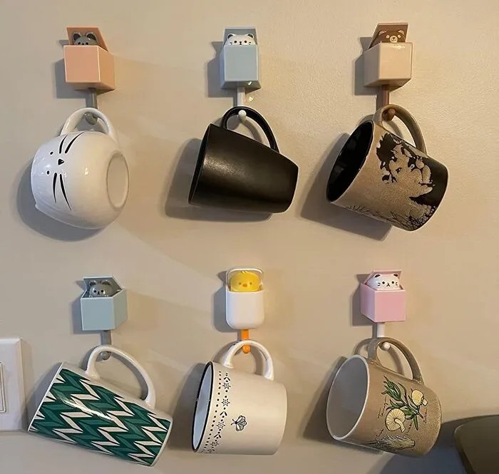Unleash The Charm Of  <span Style="Font:inherit;color:#d74b1f;"> RELABTABY Creative Adhesive Coat Hook</Span>: 4 Pcs Cute Pet Hooks To Bring Joy And Organization To Your Space!
