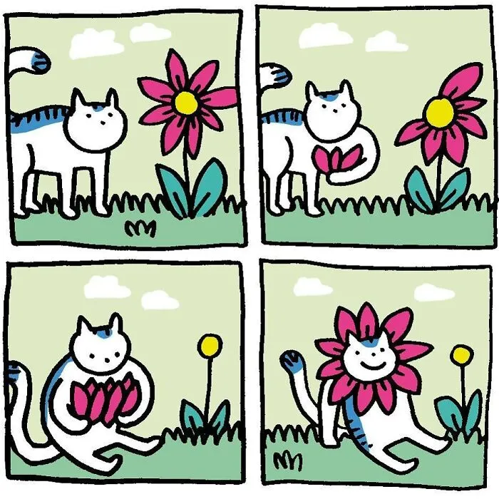 "I Think Everyone Loves Cats": 28 Adorable Comics By Rob Van Barneveld (New Pics)