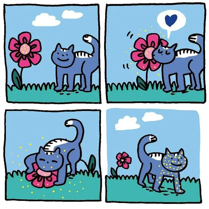 "I Think Everyone Loves Cats": 28 Adorable Comics By Rob Van Barneveld (New Pics)