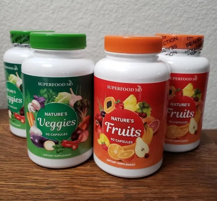 Boost Your Nutrition With <span Style="Font:inherit;color:#d74b1f;"> Fruits And Veggies Supplement</Span>: 90 Capsules Of Fruit And 90 Capsules Of Veggies For Enhanced Wellness And Vitality!