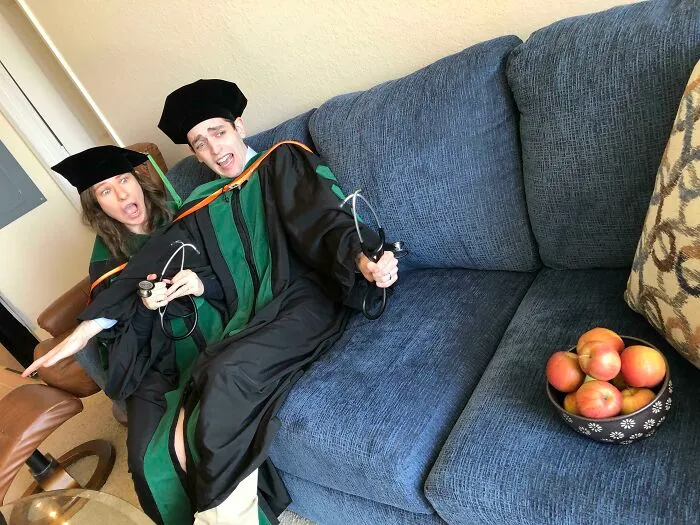 My Wife And I Graduated From Med School Today