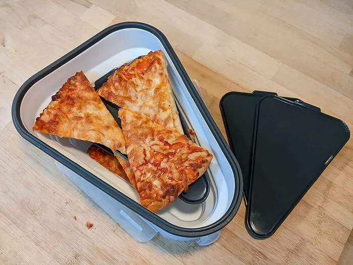 Keep Your Pizza Fresh With <span Style="Font:inherit;color:#d74b1f;"> The Perfect Pizza Pack™</Span>: A Reusable Storage Container Equipped With 5 Microwavable Serving Trays!