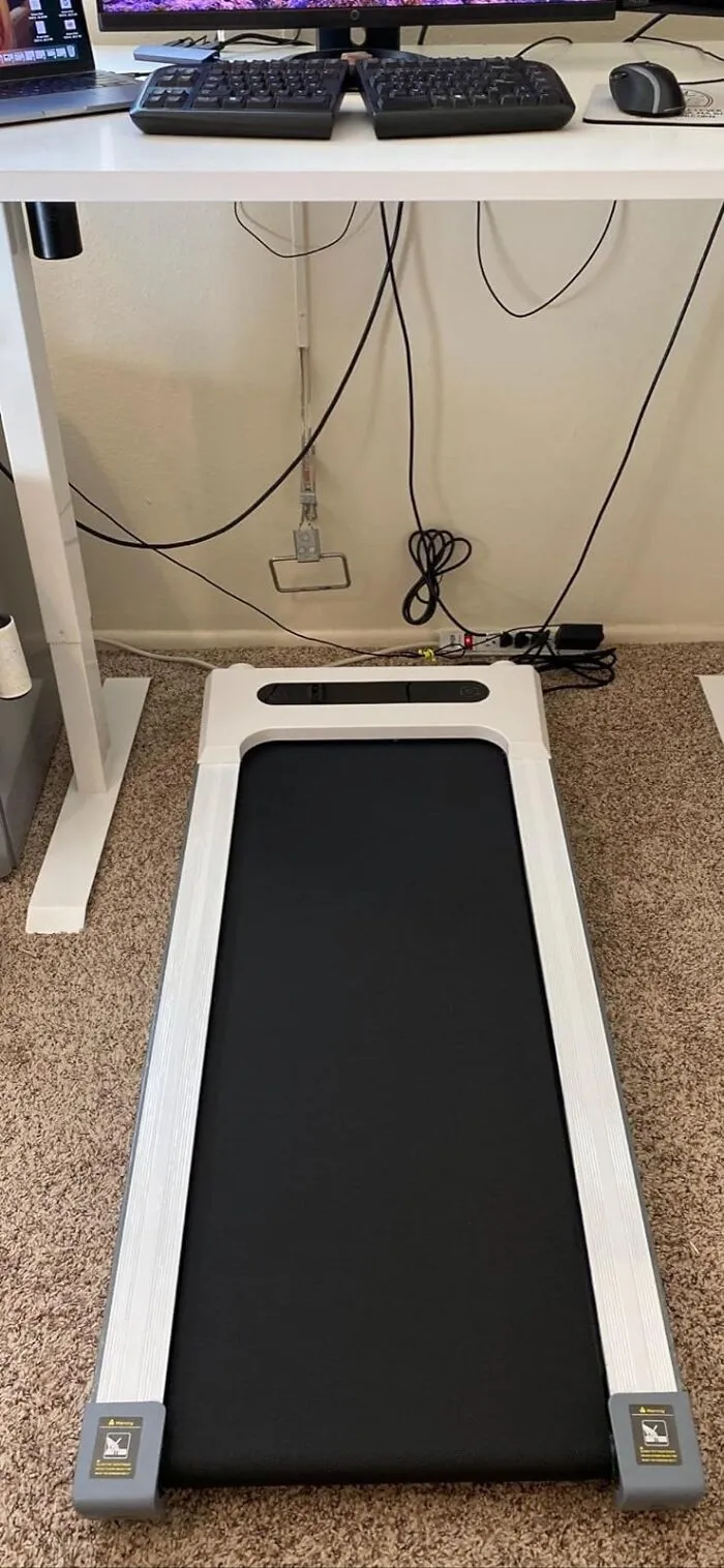 Max Out Your Desk Time: <span Style="Font:inherit;color:#d74b1f;"> Under Desk Treadmill </Span> With Tunes & Control At Your Fingertips!