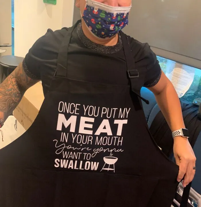 Grilling Just Got Cheeky With This <span Style="Font:inherit;color:#d74b1f;"> Apron </Span> That Boldly Boasts Your BBQ Skills. Bet You Can't Wait To Put Their Gourmet Grilling To The Test This Valentine's
