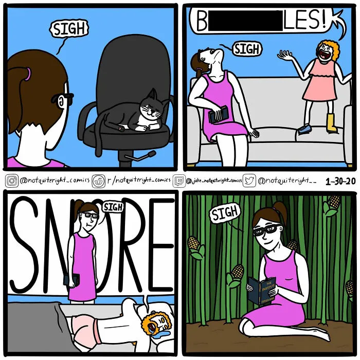 ‘Not Quite Right’: 24 New Dark Humor Comics With Surprising Endings