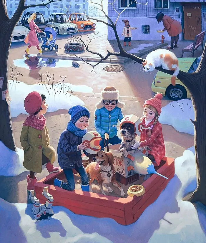 Este artista sigue creando controvertidas ilustraciones llenas de mensajes ocultos