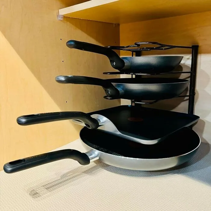 Tidy Kitchen Is Happy Kitchen, And These<span Style="Font:inherit;color:#d74b1f;"> Minimalistic Pan Racks </Span> Will Help To Do Just That!
