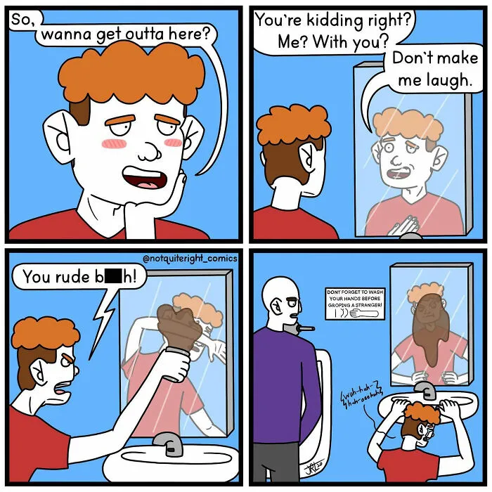 ‘Not Quite Right’: 24 New Dark Humor Comics With Surprising Endings