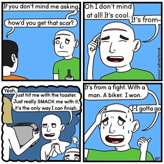 ‘Not Quite Right’: 24 New Dark Humor Comics With Surprising Endings