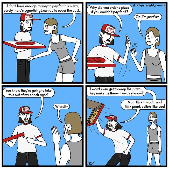 ‘Not Quite Right’: 24 New Dark Humor Comics With Surprising Endings