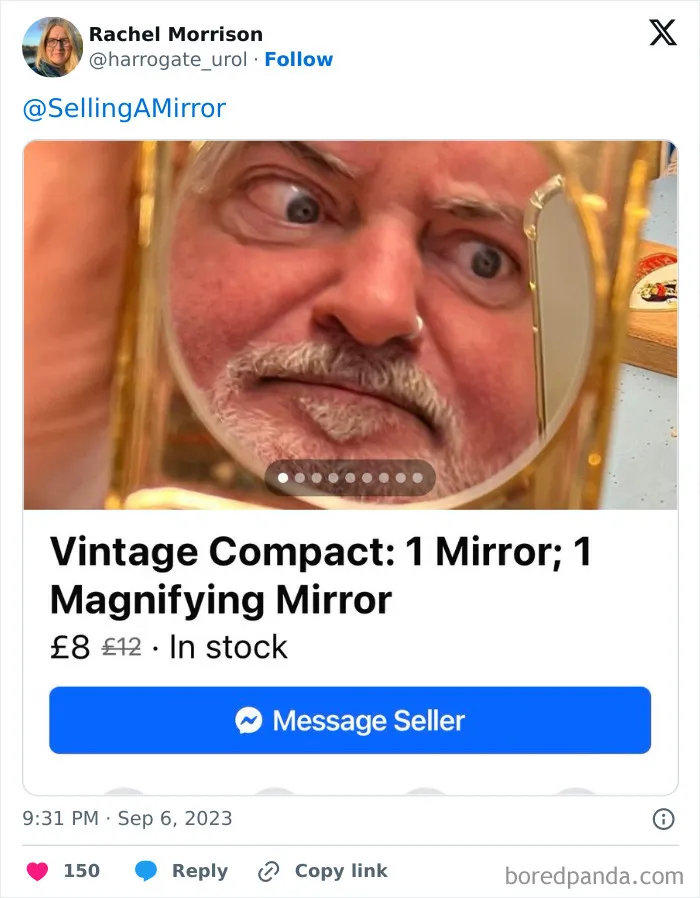This Page Shares Pics Of People Trying To Sell Mirrors, And It's Comedy Gold (40 New Pics)