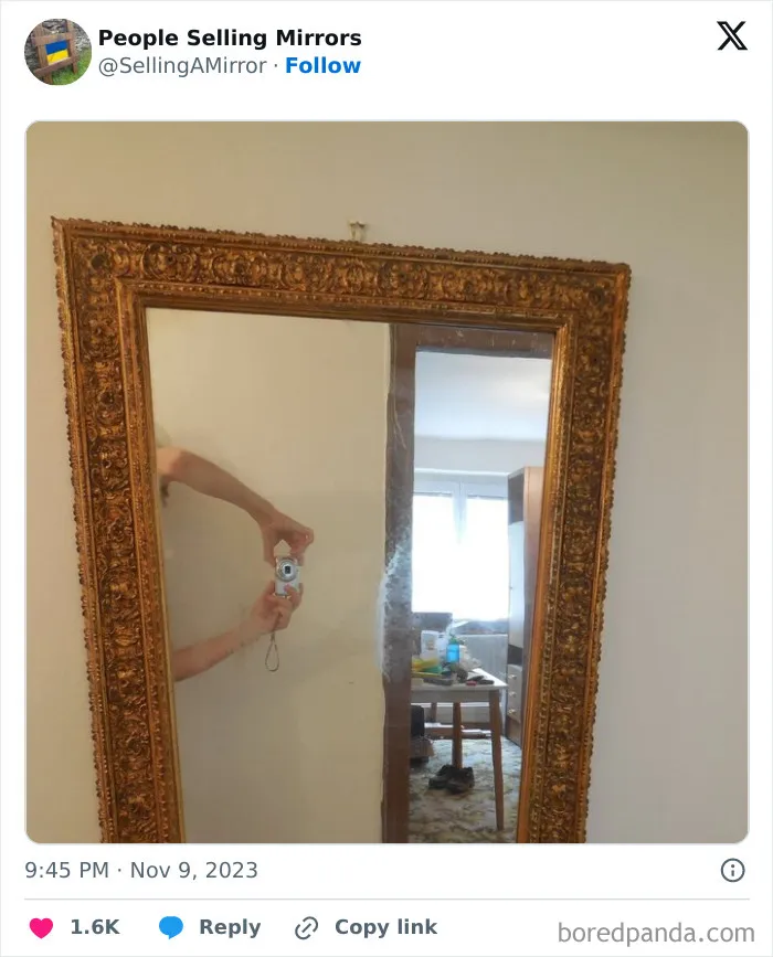 This Page Shares Pics Of People Trying To Sell Mirrors, And It's Comedy Gold (40 New Pics)