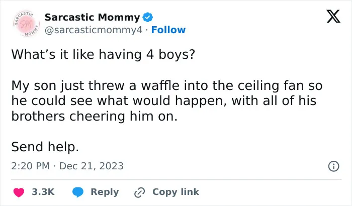 "Sarcastic Mommy" Shared 30 Funny Tweets That Parents Might Relate To