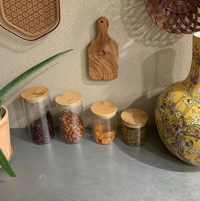 A Splash Of Style, A Pinch Of Organization, And A Whole Lot Of <span Style="Font:inherit;color:#d74b1f;"> Glass Kitchen Canisters </Span>