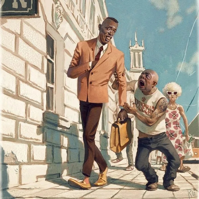 Este artista sigue creando controvertidas ilustraciones llenas de mensajes ocultos