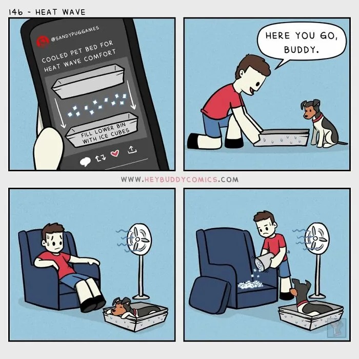 28 New ‘Hey Buddy Comics’ About The Bond Between People And Dogs