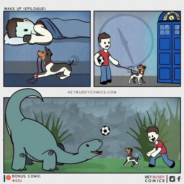 28 New ‘Hey Buddy Comics’ About The Bond Between People And Dogs