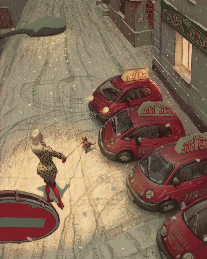 Este artista sigue creando controvertidas ilustraciones llenas de mensajes ocultos
