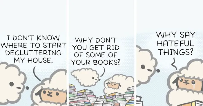 Comics With Slightly Dark Themes: My 30 New Comics From My “Sheep And Cloud” Series