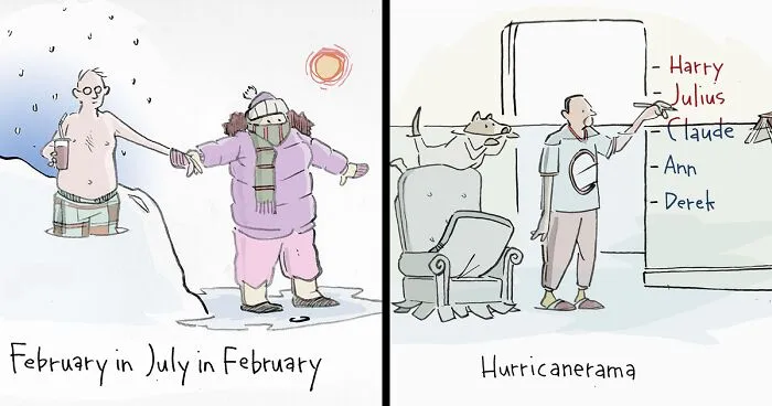 The One-Panel Cartoons Of This Non-Profit Tackle The Topic Of Climate Change From A-Z (10 Pics)