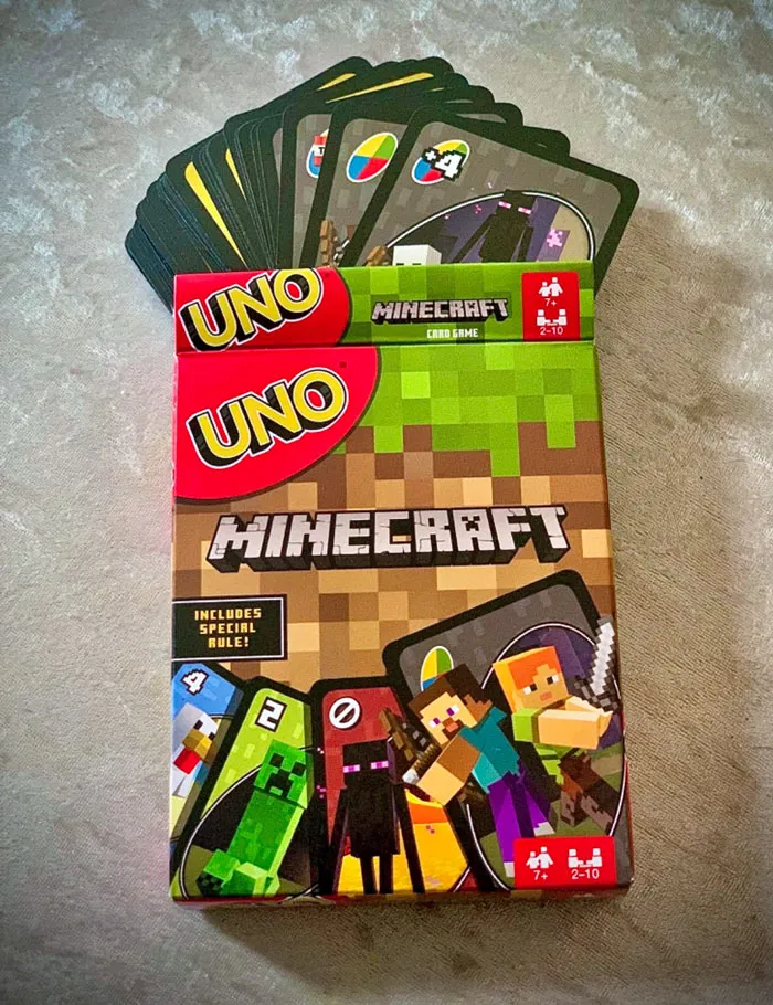 Spice Up Their Game Night With <span Style="Font:inherit;color:#d74b1f;"> The Minecraft Uno Card Game</Span>, Bringing Their Favorite Game To Life And Ensuring They'll Shout For Joy Each Time They Yell, 'Uno!'