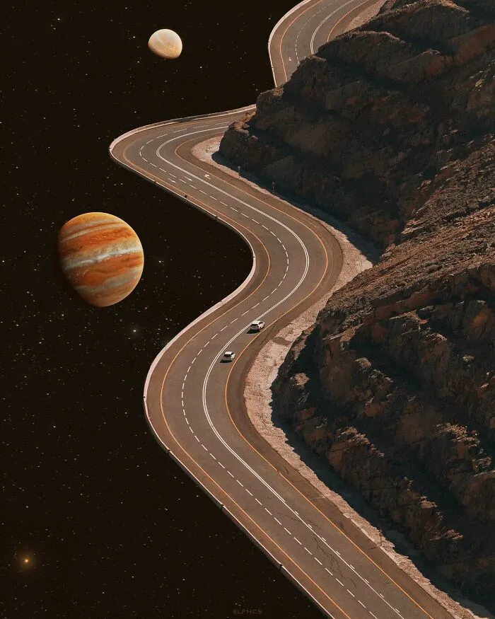 Artist LFHCS Crafts Spectacular Landscapes Where Earth Meets The Universe (39 Pics)