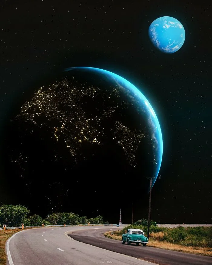 Artist LFHCS Crafts Spectacular Landscapes Where Earth Meets The Universe (39 Pics)